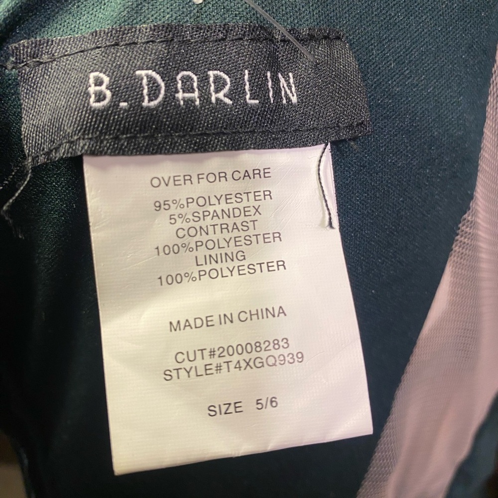 B Darlin Green Mini Dress - Picture 9 of 9